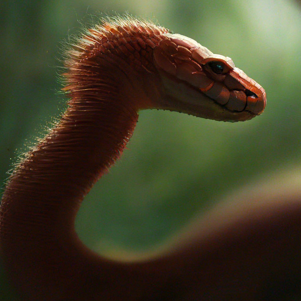 Пушистая змея фото "Hairy snake" - image created in Shedevrum