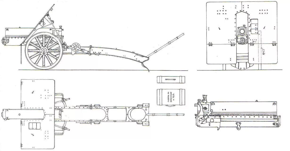 Пушка своими руками чертежи 7,5 cm Gebirgsgeschütz M.15 : Austria-Hungary (RUM)