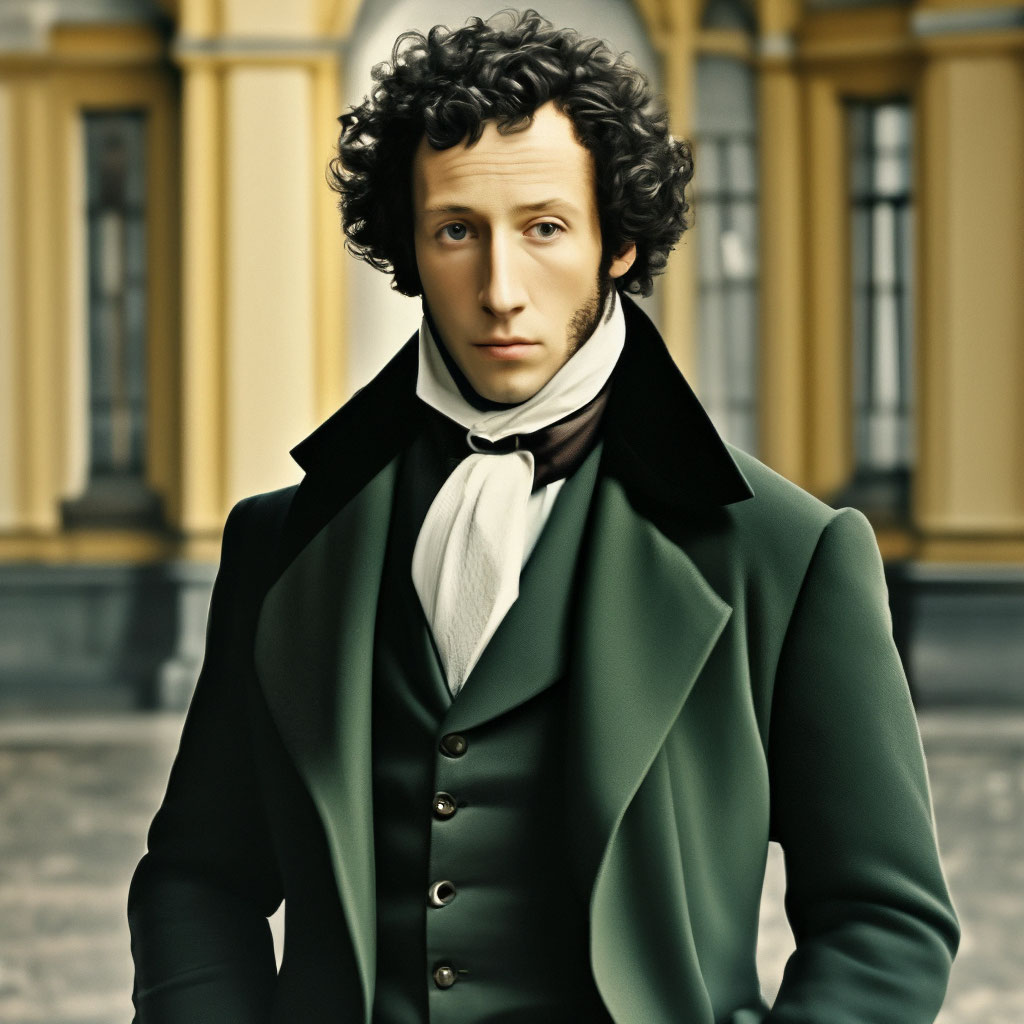 Пушкин современное фото "Pushkin A. S., as a modern man in ." - image created in Shedevrum