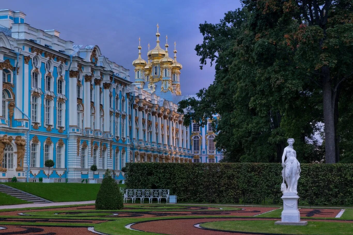 Пушкин царское село фото утро Екатерининского парка. Фотограф Илья Штром