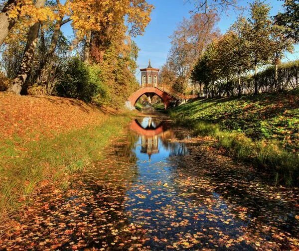 Пушкино осенью фото Canal, Outdoor, River