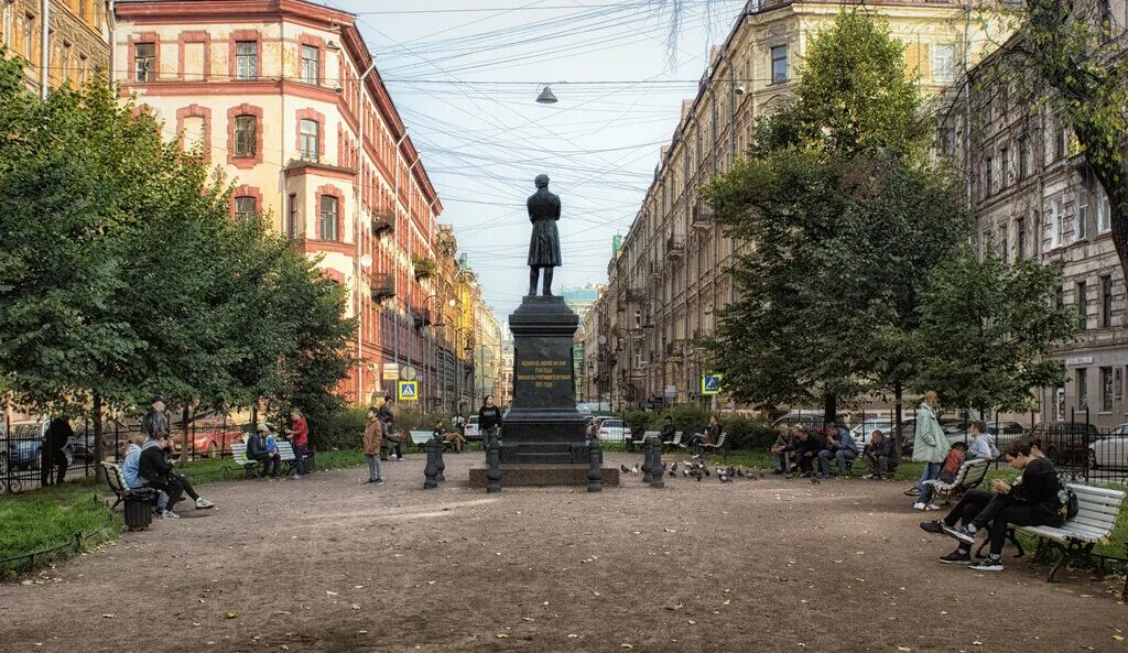 Пушкинская фото Пушкинский сквер, парк культуры и отдыха, Россия, Санкт-Петербург, Лиговский пер