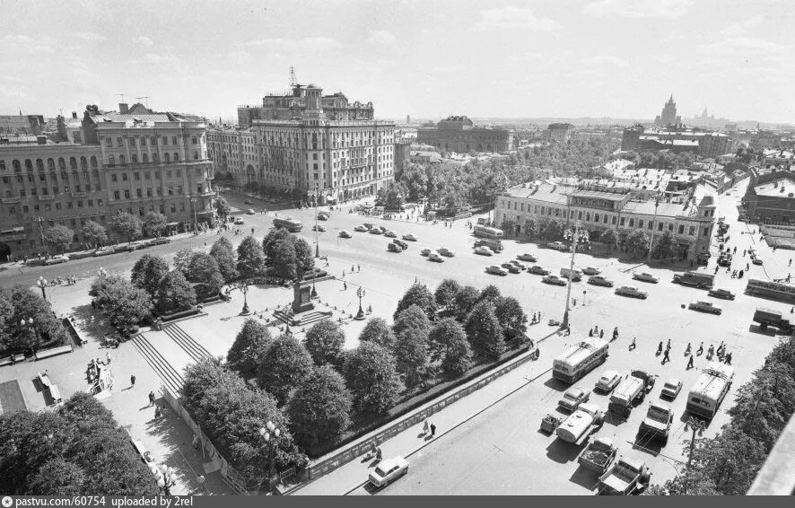 Пушкинская площадь тверская ул 14 фото Пушкинская площадь - Retro photos