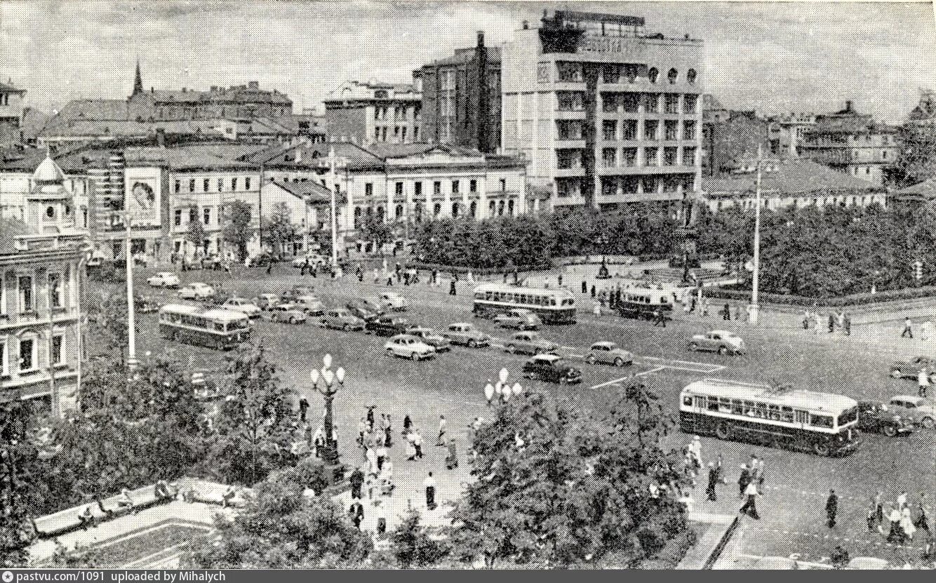 Пушкинская старые фото Пушкинская площадь - Retro photos