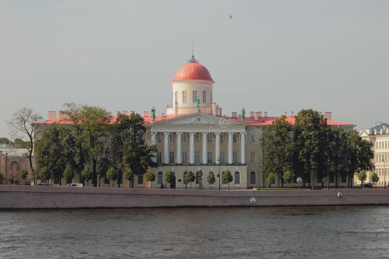 Пушкинский дом наб макарова 4 фото Literary Museum of Institute of Russian Literature Pushkin House. St Stock Photo