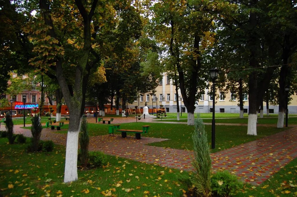 Пушкинский сквер фото Pushkin Square - Parks and Squares of Tula The tourism portal of Tula and Tula r