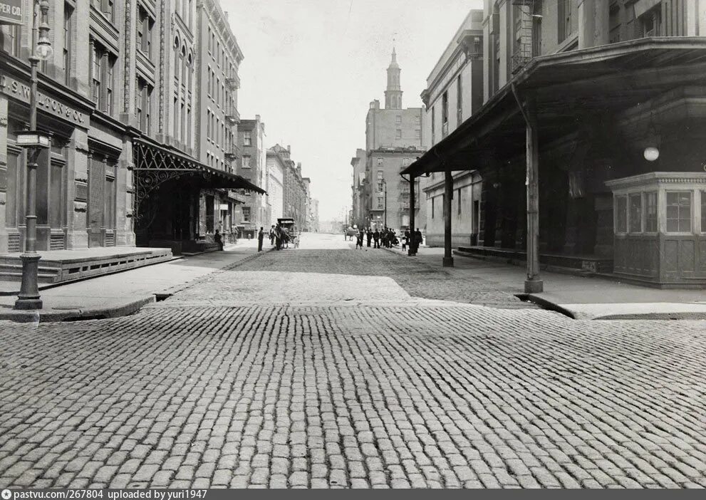 Пустые города 19 века фото Varick Street Looking north from Franklin Street, 1914 - Retro photos