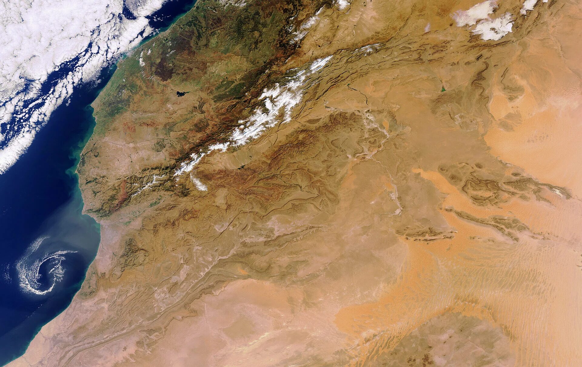 Пустыня из космоса фото ESA - Earth from Space: Sahara’s end