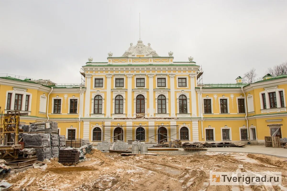 Путевой дворец тверь фото В Твери завершается реставрация Путевого дворца (фото) Твериград