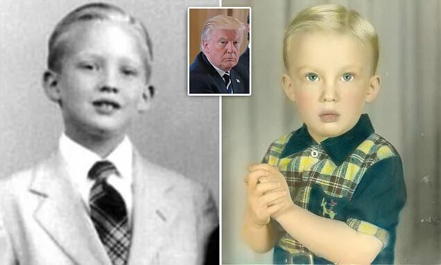 Путин маленький фото Even as a child Donald Trump was a horror