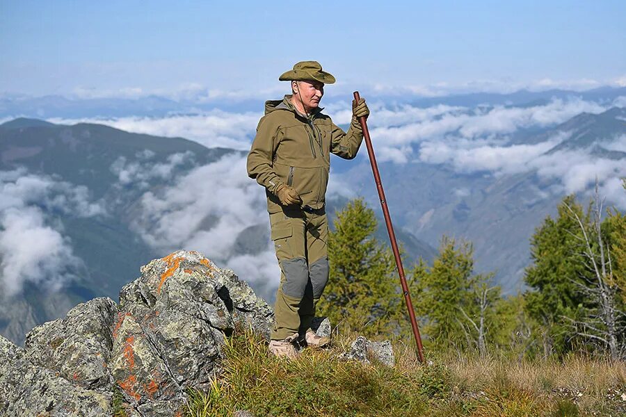 Путин на природе фото Путин и Шойгу собирали грибы в тайге. Фоторепортаж - РБК