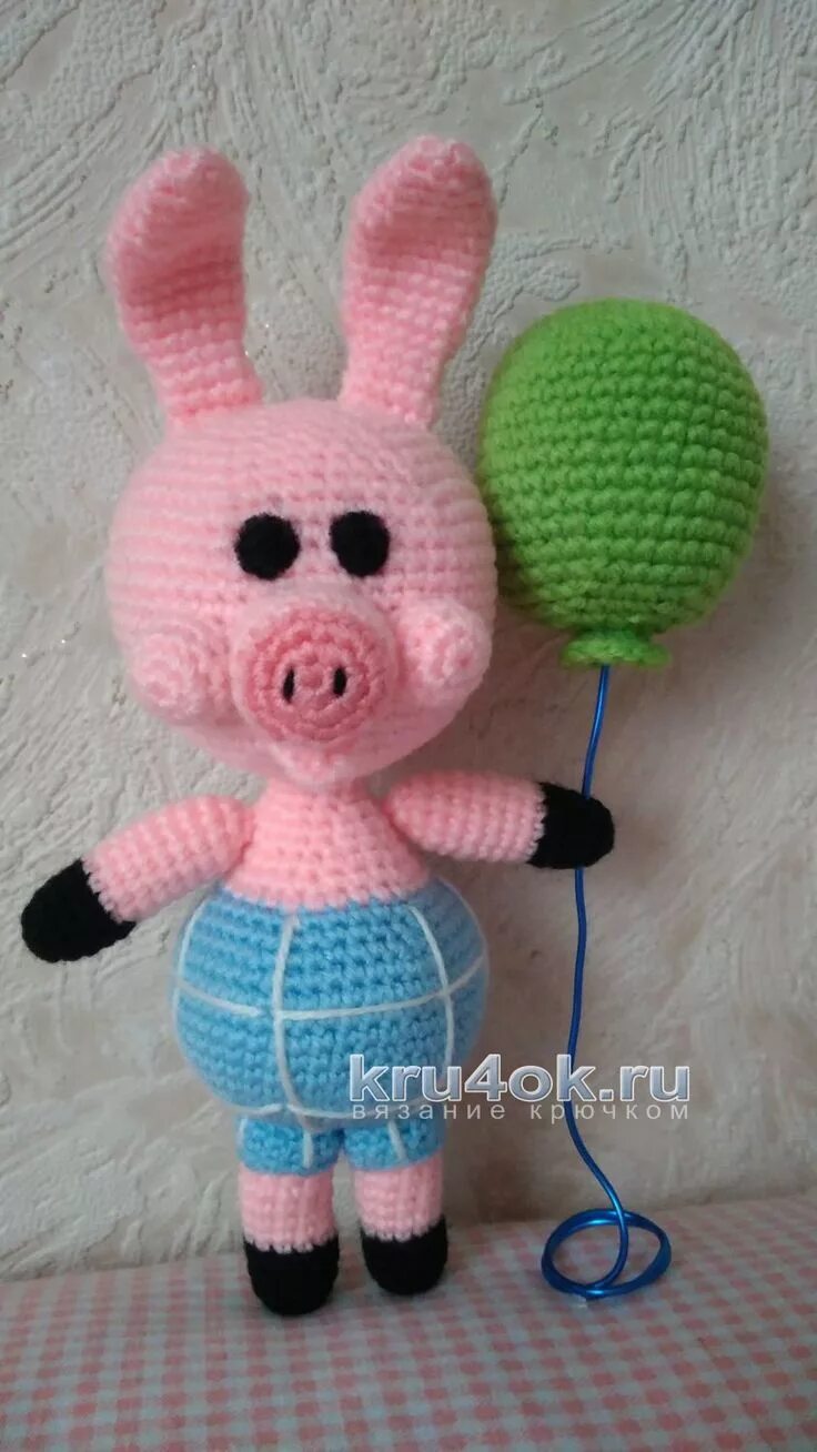 Пятачок амигуруми схема крючок Пятачок крючком. Работа Ксении Pigs gifts, Crochet patterns amigurumi, Free patt