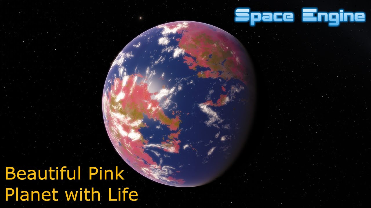 Пятая планета фото Space Engine: Beautiful Pink Planet with Life - YouTube