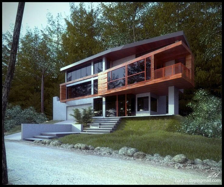 Пяти вариантов домов House from the 'Twilight' saga Twilight house, House, House design