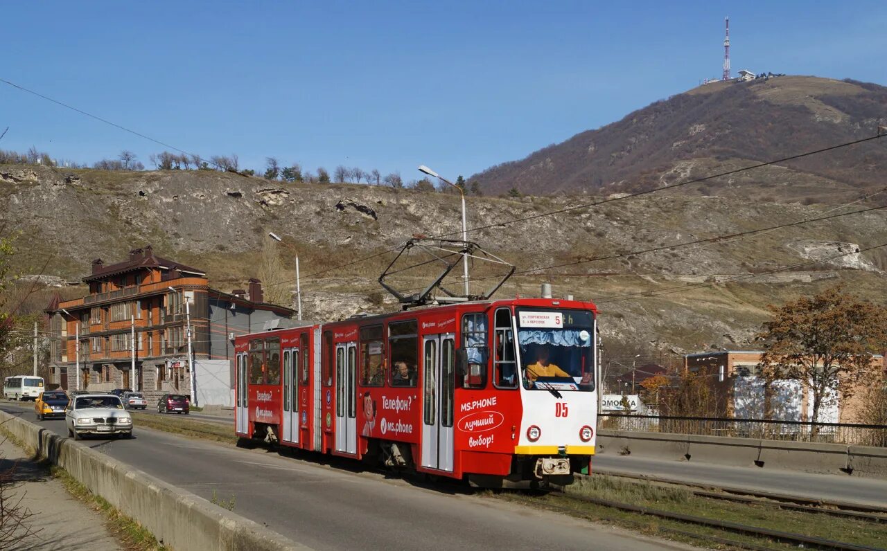 Пятигорск трамвай фото Pyatigorsk, Tatra KT4D 05 - Photo - Urban Electric Transit