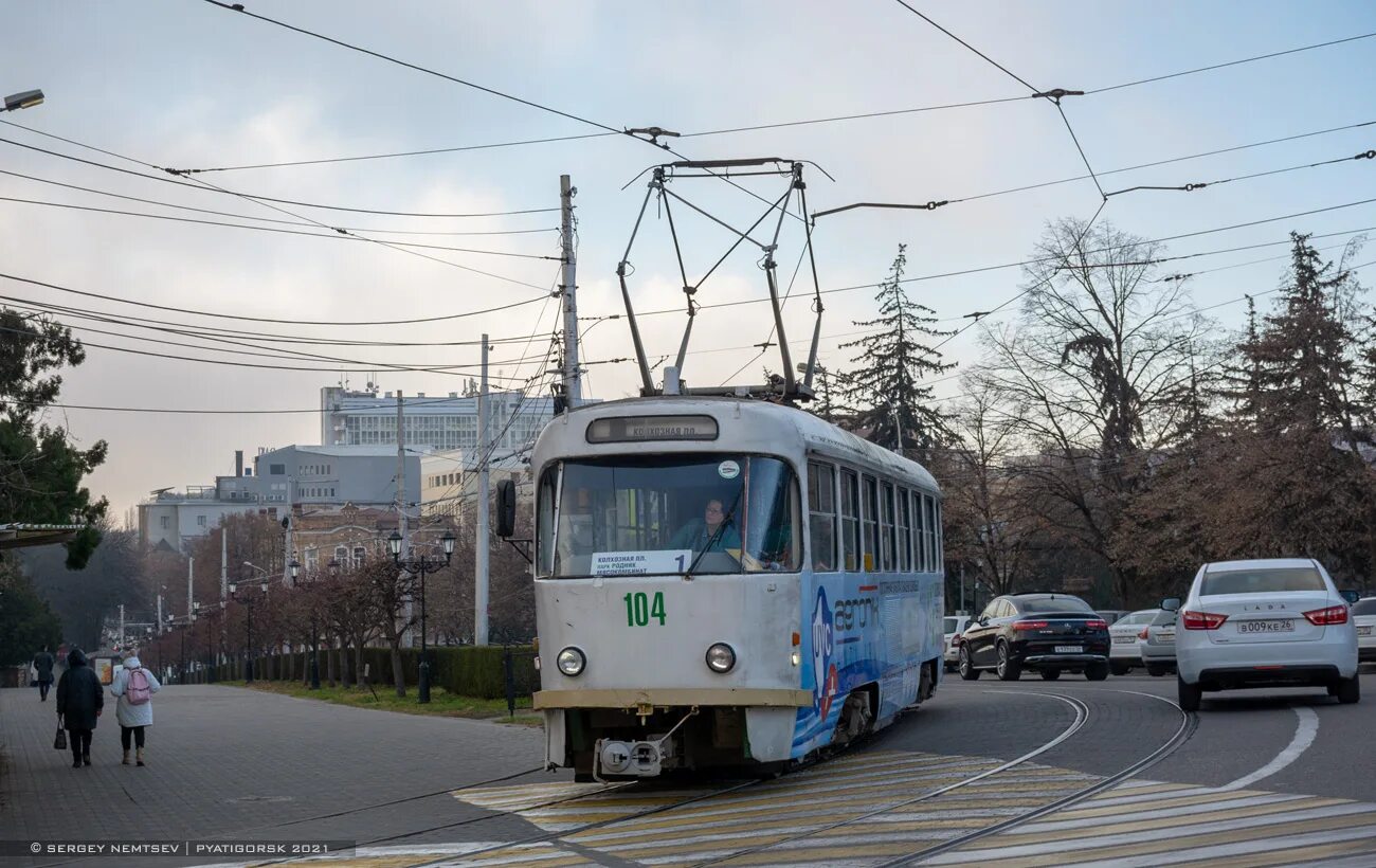 Пятигорск трамвай фото Pyatigorsk, Tatra T4D 104 - Photo - Urban Electric Transit