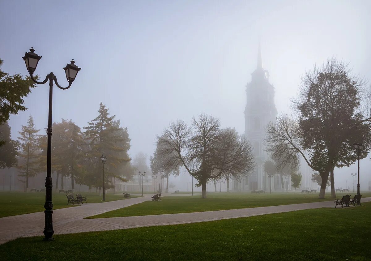 Пятигорск в тумане фото foto-tula.ru - ФотоТула. Олег Боков. Туман в кремле... или кремль в тумане.