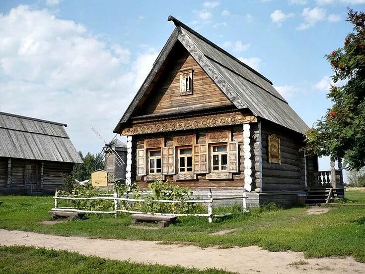 Пятистенный дом в деревне фото Русская деревянная архитектура.. Обсуждение на LiveInternet - Российский Сервис 