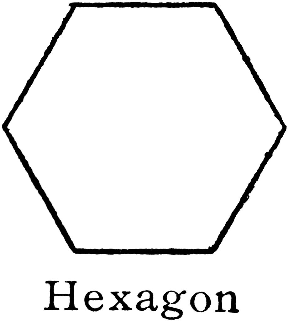 Пятиугольник фото 2 класс Hexagon Printable