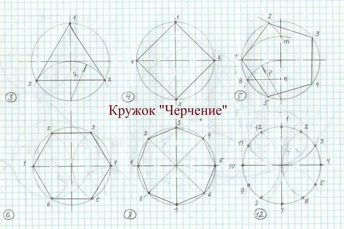 Пятиугольник фото 5 класс математика Черчение