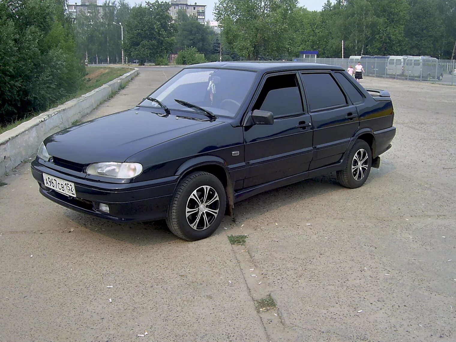 Пятнашка машина тюнинг черная фото Затонировался(а теперь и фото) - Lada 2115, 1,5 л, 2007 года тюнинг DRIVE2