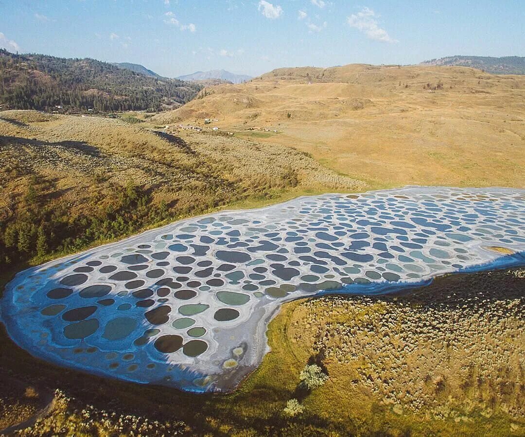 Пятнистое озеро фото Spotted Lake, known as Kliluk by the Okanagan Nation, has been considered a sacr