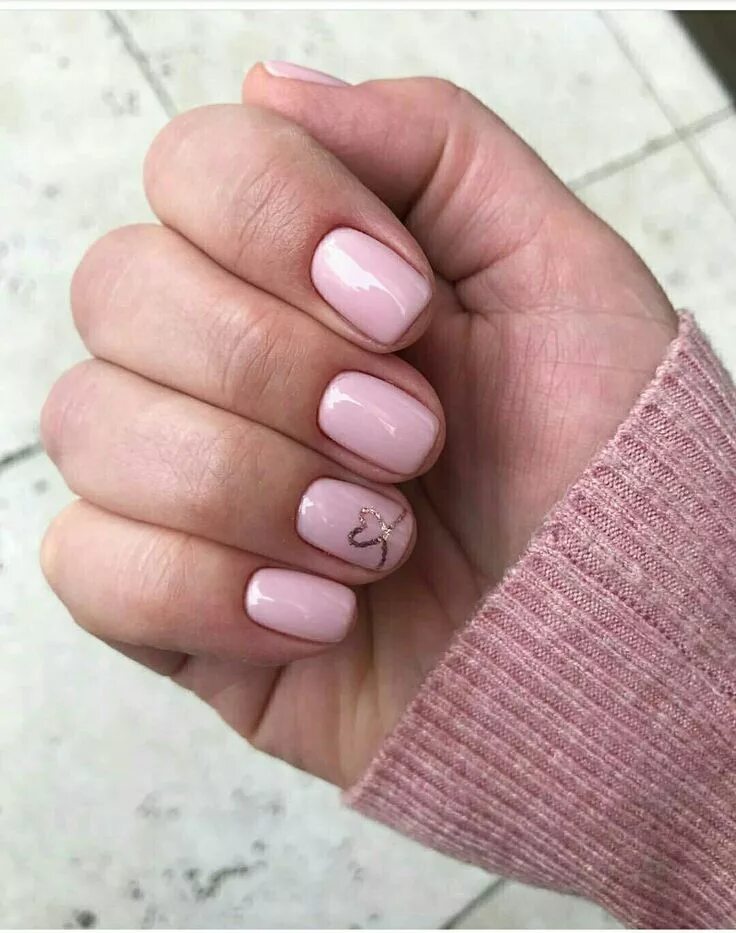 Пыльная роза маникюр на короткие Pin on Nails Pink wedding nails, Pink nails, Heart nails