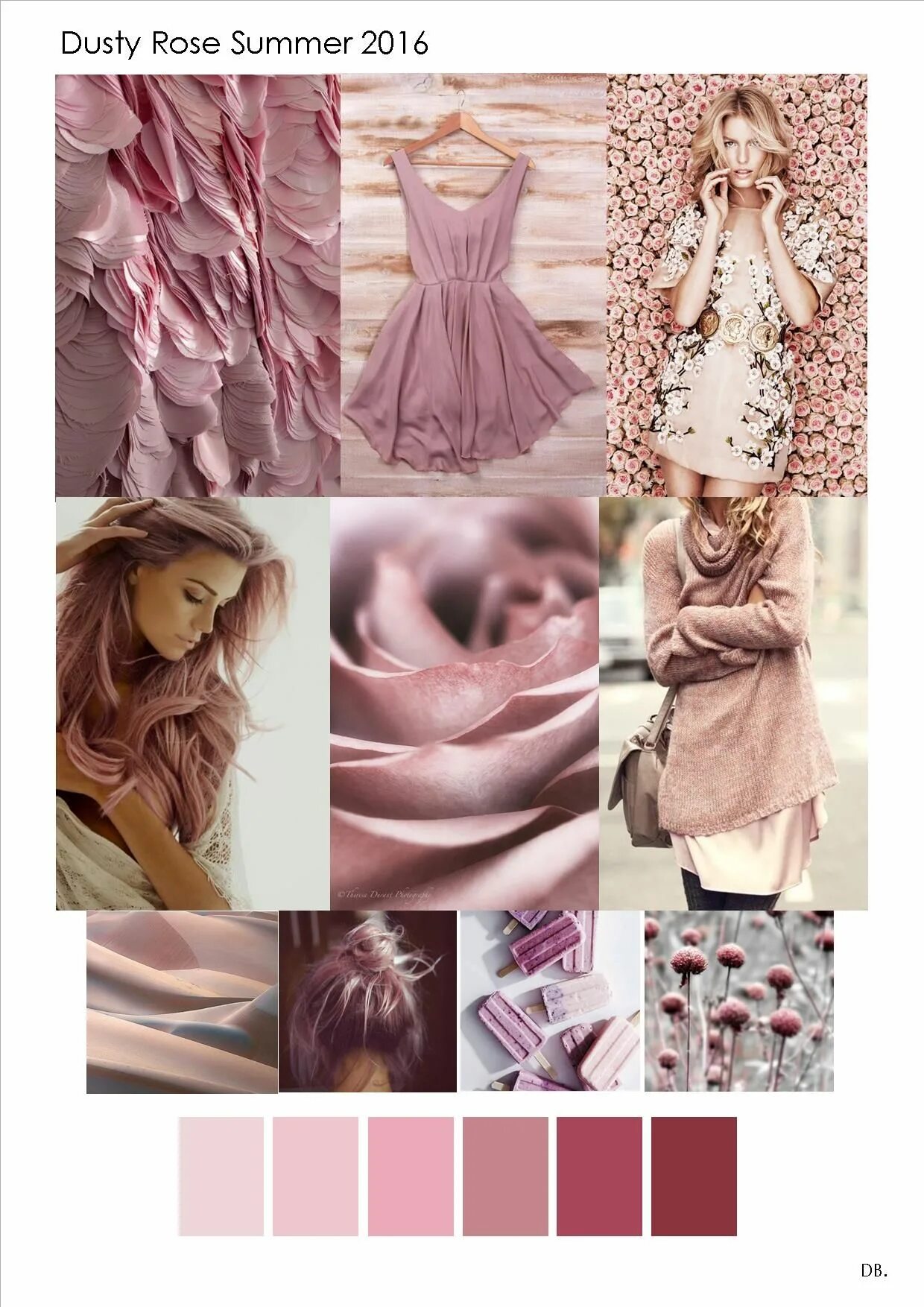 Пыльная роза цвет сочетание одежда Fashion trends SS2016 dusty rose Kleuren, Fotografie