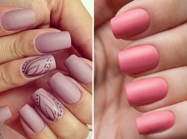 Пыльно розовый маникюр на квадратных ногтях Manicura rosa: la tendencia actual de verano