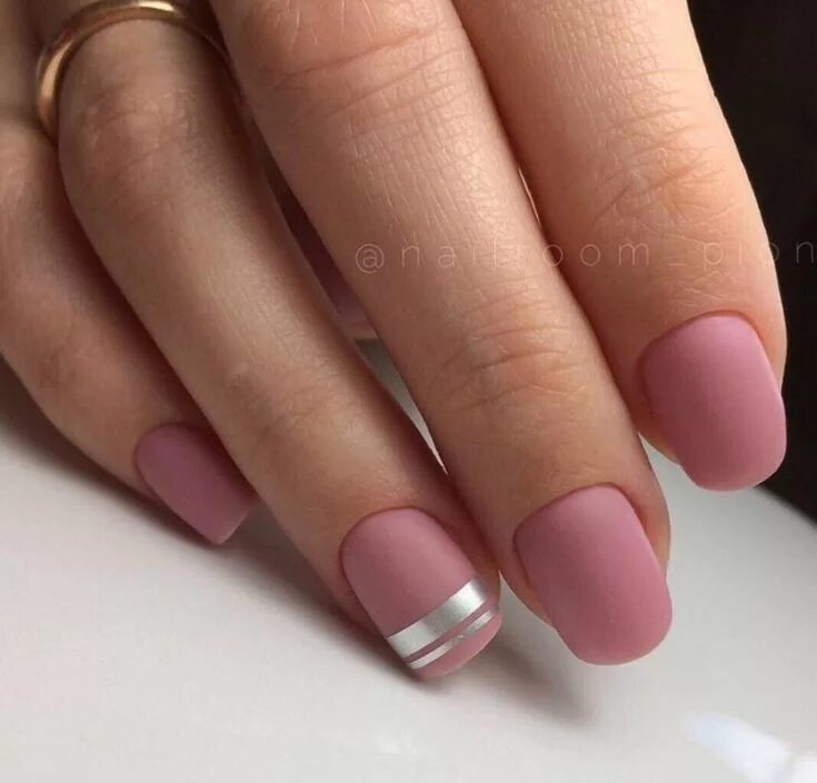 Пыльно розовый маникюр на квадратных ногтях Pin by Pinner on Maникюр Nails, Beauty