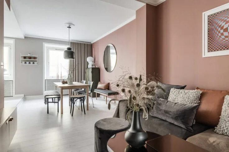 Пыльно серый цвет в интерьере Le rose saumon en décoration, un rose à adopter - Turbulences Déco Paint colors 