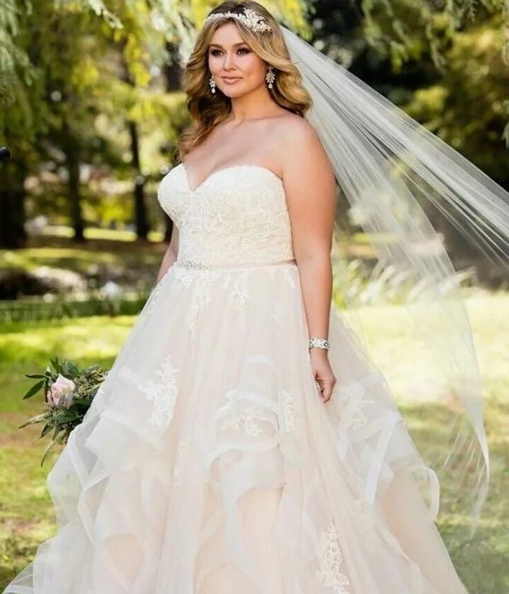 Пышная свадьба фото Vestidos de novia plus, novia plus size, tallas extras Plus wedding dresses, Ste