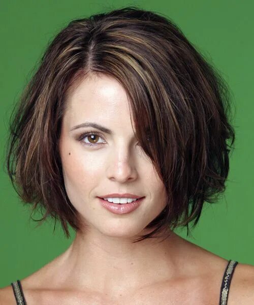 Пышное каре фото Medium Straight Dark Brunette Bob Haircut - Hairstyles Medium hair styles, Short