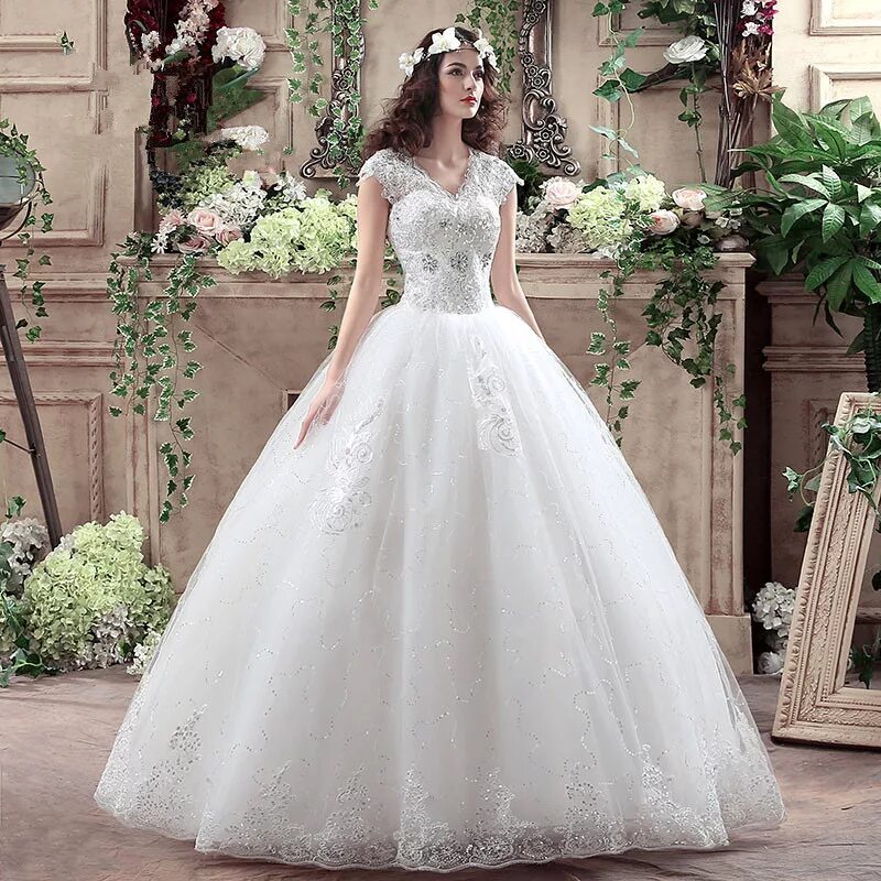 Пышное свадебное платье фото Đầm Cưới Giá Rẻ Đẹp Thương Hiệu Vestido De Novia Đầm Dự Tiệc Đầm Cô Dâu Trang Tr