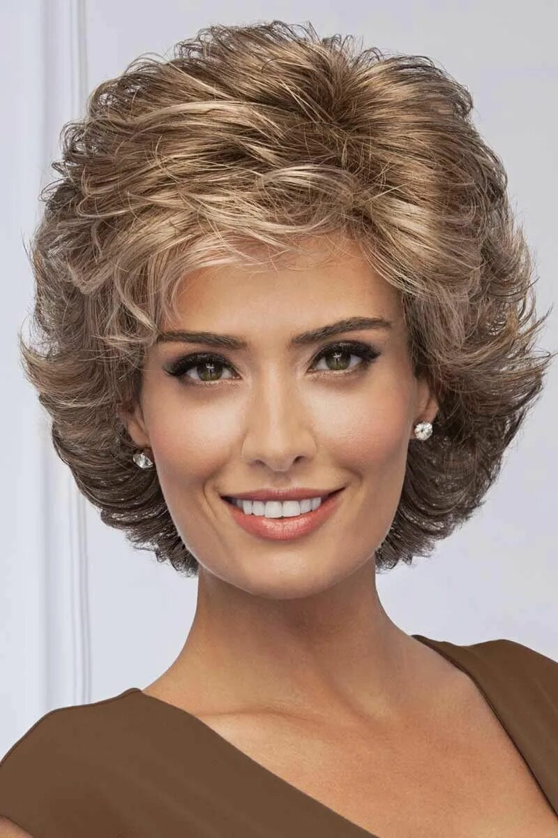 Пышные прически на короткие волосы Fortune Wig by Eva Gabor Short bob hairstyles, Hairstyles for thin hair, Long ha