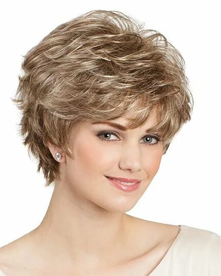 Пышные стрижки женские Tony of Beverly Wigs Roxy Short hair styles, Short hair tutorial, Short shag hai