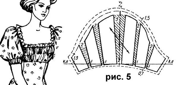 Пышный рукав выкройка Моделирование коротких рукавов: фонарик, волан, рукав с буфами Clothes sewing pa