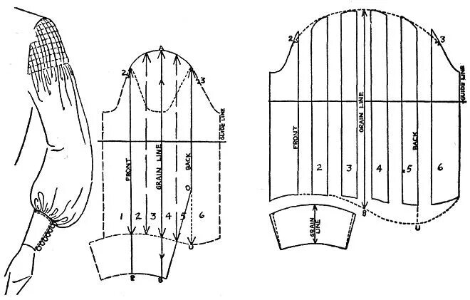 Sewing puff sleeves: hacking the B6446 dress - Six Mignons Puff sleeve pattern, 