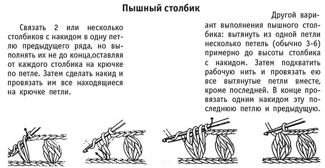 Пышный столбик крючком как вязать схема Жакет с запахом на завязках спицами. - Жакеты женские на спицах - Вязание спицам