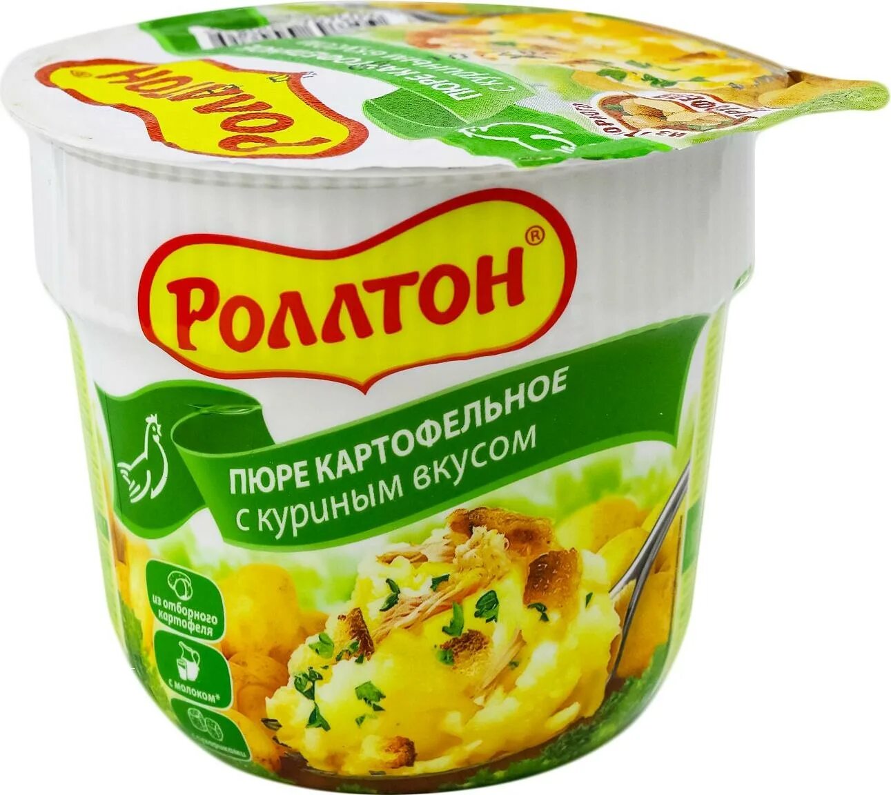 Пюре быстрого приготовления фото Роллтон Пюре картофельное с куриным вкусом 40 г - купить по цене от 45 руб в инт