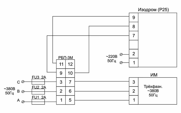 Р 25.1 2 схема подключения Пускатель реверсивный бесконтактный РБП-3М купить с доставкой, в наличии и под з