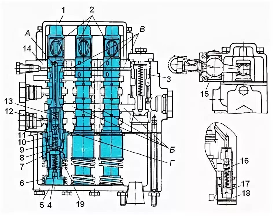 Р80 3 1 22 гидрораспределитель схема подключения Гидрораспределитель Р-80 3/4 222 Г