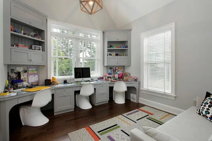 Рабочая комната фото 25+ Kids Study Room Designs, Decorating Ideas Study room design, Built in desk, 