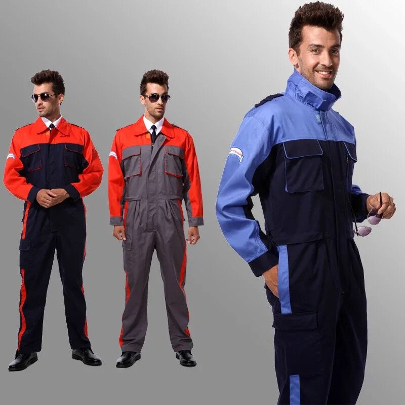 Рабочая одежда фото Wholesales Fashion Men Coveralls Factory Uniforms Safety Mens Workwear Working c