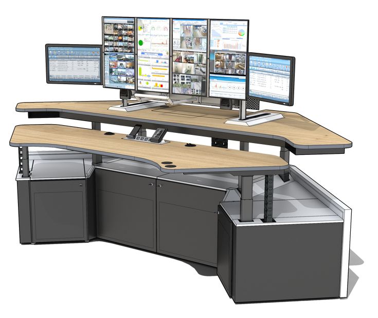 Рабочая станция фото 9-1-1 Dispatch Console Workstations design, Office table design, Modular worksta