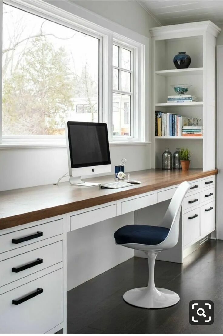 Рабочая зона у окна фото Cool Ideas On How To Spice Up Your Home Office Office interior design, Home offi