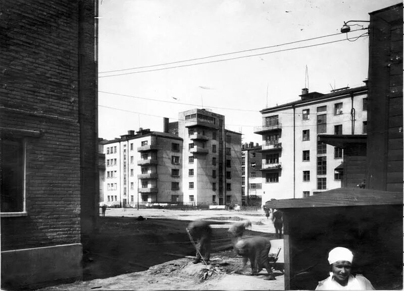 Рабочий поселок фото 1926-1927. Москва. Рабочий поселок "Дубровка". Общий вид. М. Мотылев, Н. Молоков