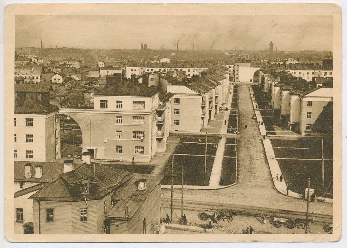 Рабочий поселок москва фото Почтовая карточка. Ленинград. Рабочий поселок Путиловского завода.