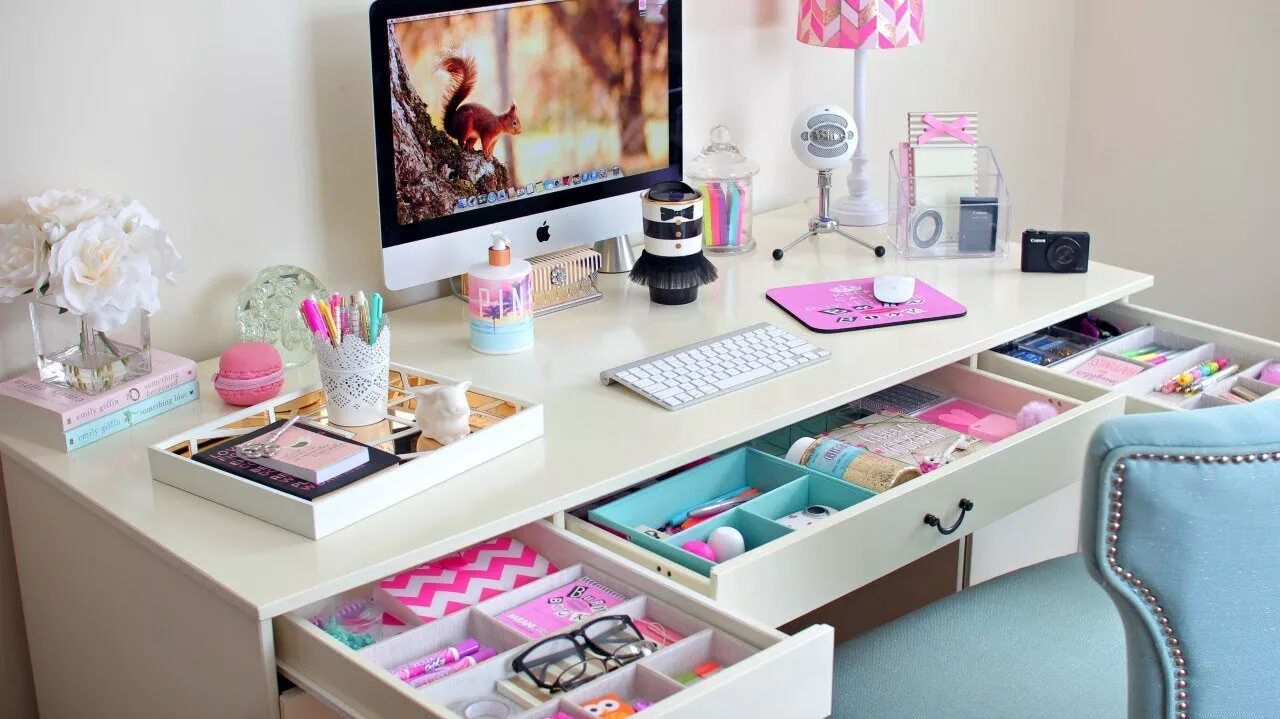 Рабочий стол декор своими руками Desk Organization Ideas How To Organize Your Desk - YouTube