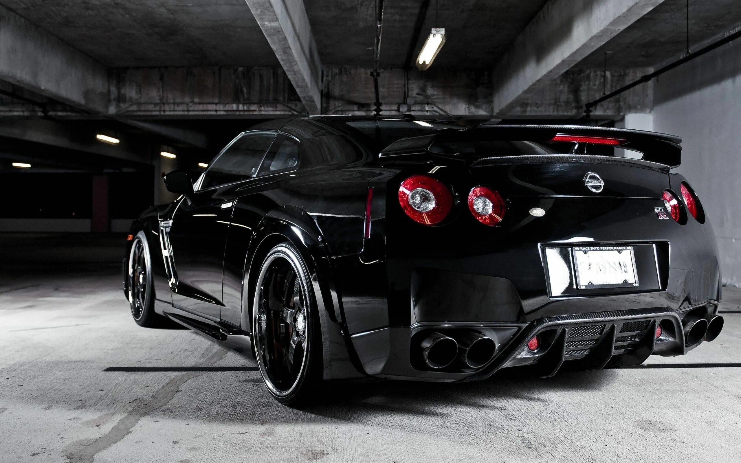 Рабочий стол машины тюнинг Nissan Gtr Black By 360 Forged #tuned #nissan #black #japan #cars #2K #wallpaper